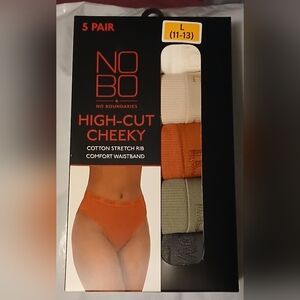 Women's plus size large 5 multipack panties by NOBO
